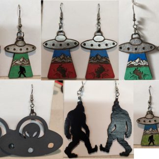 Unique Aliens & Sasquatch Earrings