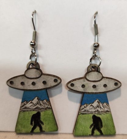 Unique Aliens & Sasquatch Earrings - Image 2